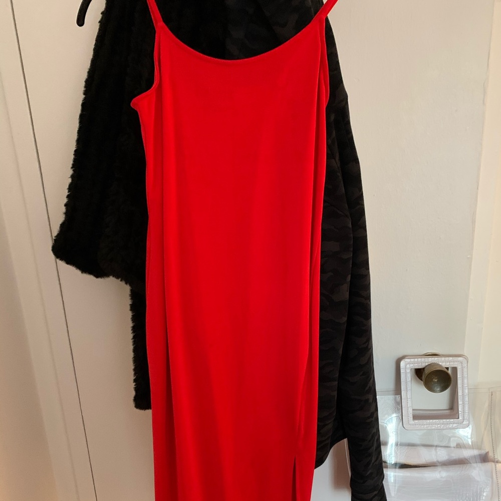 Red Dress with slit
